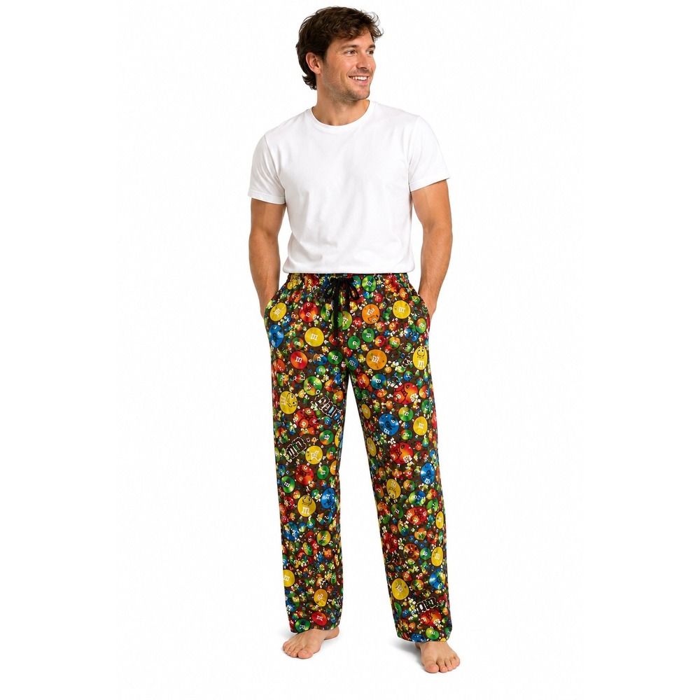 M&M'S Candy Print Lounge Pajama Pants Men's Large 36-38